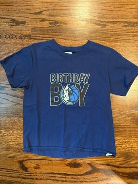 NBA Birthday Boy Dallas Mavericks Logo T-Shirt